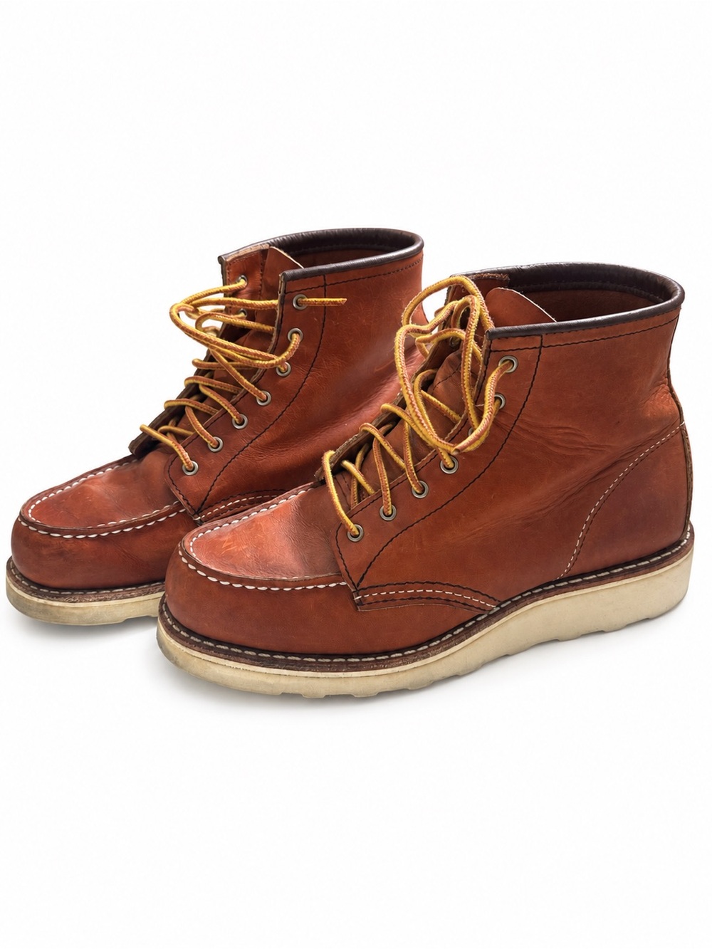 Red Wing Women’s Leather Moc Toe Boots – Size 7.5 – Made in USA